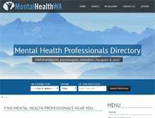 Tablet Screenshot of mentalhealthwa.com